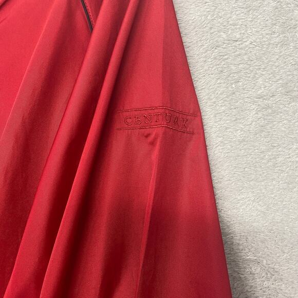 FootJoy Shirt Mens Medium Red Windshirt Pullover V Neck Pockets Golf FJ - Picture 3 of 10